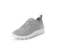 Geox Spherica U, Sneakers Uomo, Bianco Grigio, 44 EU Stretta