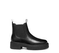 Geox Stivaletti Chelsea Spherica da donna in pelle liscia nera