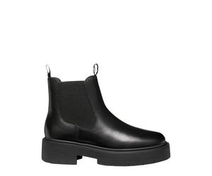 Geox Stivaletti Chelsea Spherica da donna in pelle liscia nera