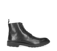 Geox Stivali da uomo Walk Pleasure in pelle liscia nera, Nero , 43.5 EU