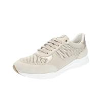 Geox Sukie - Sneakers In Pelle Beige - Taglia 36 [23.4cm] Scarpe Donna Casual
