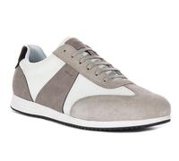 Geox U Arthien Un Classico Sneakers In Pelle Scamosciata Grigio Bianco Ue 6 - 11