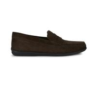 Geox U Ascanio C, Moccasin Uomo, Marrone Scuro, 42 EU