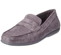 Geox U ASCANIO, Mocassini Uomo, Grigio, 43 EU