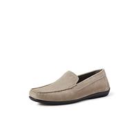 Geox U ASCANIO, Mocassini Uomo, Grigio Anthracite, 44 EU