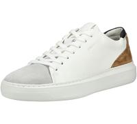 Geox U Deiven A, Scarpe da Ginnastica Uomo, Bianco e Marrone, 43 EU