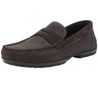 Geox U Moner W 2fit D, Moccasin Uomo, Dk Brown, 45 EU