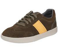 Geox U Rieti A, Scarpe da Ginnastica Uomo, Military Mustard, 39 EU