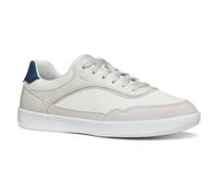 Geox U RIETI A, Scarpe da Ginnastica Uomo, White/off White, 43 EU