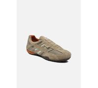 Geox Uomo Snake L, Sneakers Uomo, Beige Beige Dk Orange, 44 EU