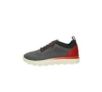 Geox U Spherica E, Sneaker Uomo, Dk Grey Red, 41 EU