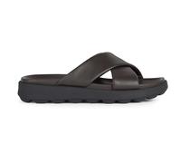 Geox U Spherica Ec6 B, Sandali scorrevoli Uomo, Marrone Scuro, 45 EU