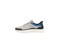 Geox U SPHERICA Plus E Sneaker, LT Grey/Navy, 45 EU