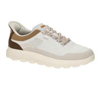 Geox U SPHERICA Plus E Sneaker, off White/Brown, 40 EU