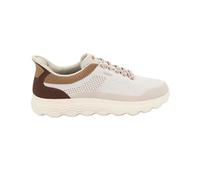 Geox U SPHERICA Plus E Sneaker, off White/Brown, 43 EU