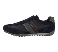 Geox U Wells A, Sneakers Uomo, Blu/Rosso (Navy/Dk Burgundy), 40 EU