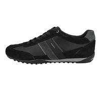 Geox U Wells C, Sneakers Uomo, Nero/Blu (Black/Dk Jeans), 46 EU