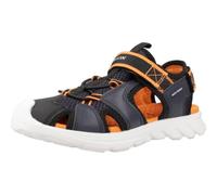 Geox Uomo J Airadyum BO Sandal, Navy Arancio, 38 EU