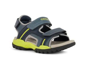 Geox Uomo J Borealis Boy A Sandal, AVIO/Lime, 37 EU, Avio Lime, 37 EU