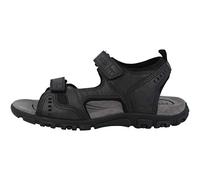 Geox Uomo Sandal Strada A, Sandali Uomo, Nero, 45 EU
