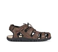 Geox Uomo Sandal Strada B, Sandali Uomo, Marrone Brown, 41 EU