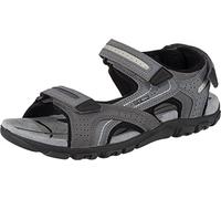 Geox Uomo Sandal Strada D, Sandali Uomo, Grigio Stone Lt Grey, 41 EU