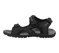Geox Uomo Sandal Strada D, Sandali Uomo, Nero Grigio Black Stone, 43 EU
