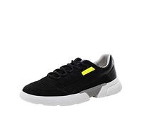 Geox Uomo Scarpe da Ginnastica in Pelle Scamosciata a Rete 41 Nero