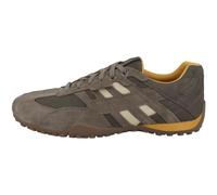Geox Uomo Snake A, Scarpe da Ginnastica, Grey Lt Taupe, 48 EU