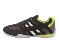 Geox Uomo Snake A, Scarpe da Ginnastica, Verde Lime Grafite, 39 EU