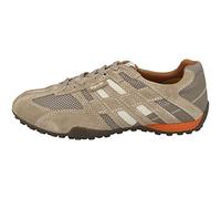 Geox Uomo Snake K, Sneakers Uomo, Beige Beige Dk Orange, 39 EU
