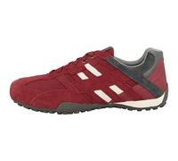 Geox Uomo Snake K, Sneakers Uomo, Rosso Grigio Red Grey, 40 EU