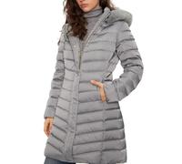 Geox W Bettanie Long Jkt Giacca, Grigio Ghost, 50 Donna