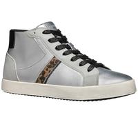 Geox Women's D Blomiee a Sneaker, Silver Optic White, 2 UK