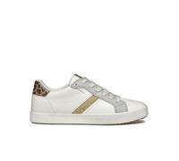 Geox Women's D Blomiee C Sneaker, Optic White Silver, 40 EU