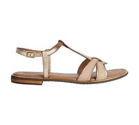 Geox Women's D Sozy Plus Flat Sandal, Desert Lt Gold, 36 EU