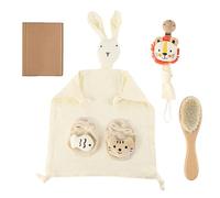 Geoyien Doudou Dudu Neonato Femmina, Doudou per Neonati, Regalo Neonata Femmina, Set Regalo, Animale Carino, Tessuto Confortevole, per Accarezzare Neonati e Bambini Piccoli di 0 + Mesi (B)