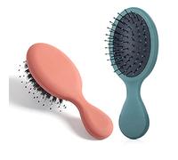 Geoyien mini spazzole per capelli, 2 pezzi spazzola per capelli da viaggio spazzola capelli pettine airbag spazzola districante bagnata e asciutta pettine capelli in setola pettine a cuscino daria