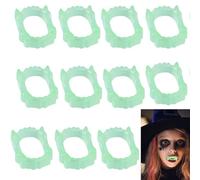 GEPAS Morso di Vampiro, Denti Vampiro, Denti Dracula da Agganciare Adatto ai Bambini- - Canini da Vampiro Halloween Stabili e Innocui, Morso di Vampiro Dracula di Halloween (12x Pezzo)