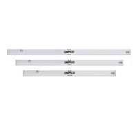 GEPCO Riga da Muratore 3pz Set 150-180-200 cm Alu - 2 Livelle a Bolla