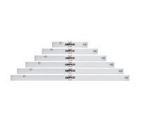 GEPCO Riga da Muratore 6pz Set 60-100-120-150-180-200 cm Alu - 2 Livelle a Bolla
