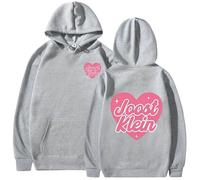 GEPLUM Jo-ost Singer Klein Felpa con Cappuccio Unisex Casual Manica Lunga Top Donna Uomo Felpa Abbigliamento Harajuku XXS-4XL-Grey||m