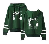 GEPLUM Malcolm Todd Tour Felpa con Cappuccio Grafica Harajuku Uomo Donna Oversize Pullover Adolescenti Felpa Unisex XXS-4XL-Green||x_l