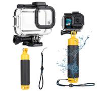 GEPULY 60M/196FT Custodia Impermeabile per GoPro Hero 13 12 11 10 9 Nero, Manigl