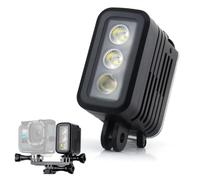 GEPULY Luce subacquea da immersione, 450 lm, ad alta potenza, 3 modalità dimmerabili, impermeabile fino a 40 m, luce notturna a LED per GoPro Hero 13, 12, 11, 10, 9, 8, 7, 6, 5, 4, 3+, 3, DJI OSMO
