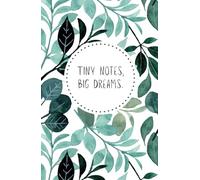 Gepunktetes Notizbuch, 150 Seiten - Tiny notes, big dreams - Poserlane: Perfekt für Journaling, Tagebuch, Ideenbuch