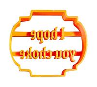 GEQIAN Set di formine per biscotti fai da te stampi per biscotti con buoni auguri - forma di biscotti con frasi divertenti e irriverenti stampi per biscotti per biscotti da forno