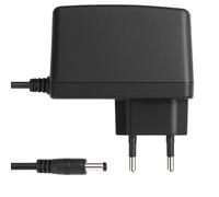 GEQUDIO Caricabatteria da auto elettrica per bambini, adattatore universale per strisce LED, cuscinetto termico, macchina fotografica, Router, scatola TV Magenta, 100-240 V, 5,5 x 2,1 mm, 5,5 x 2,5 mm