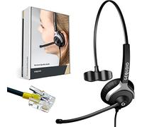 GEQUDIO Headset for GX3+ GX5+ and Compatible with Mitel, Aastra, Poly/Polycom an