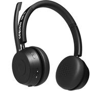 GEQUDIO GB-2 Cuffie con microfono Bluetooth | Cuffie senza fili | Cancellazione del rumore passivo | 2 dispositivi contemporaneamente (cellulare, PC, laptop) | Cuffie wireless | Standby 500h (senza